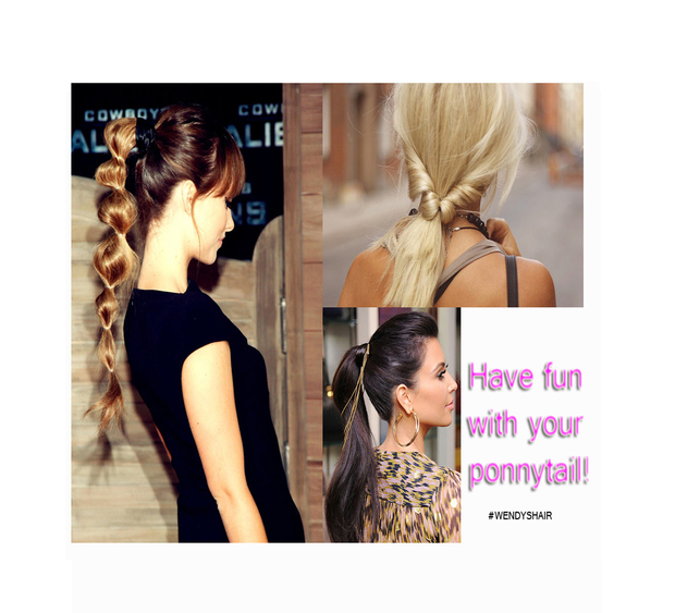 ponytail kim kardashian 