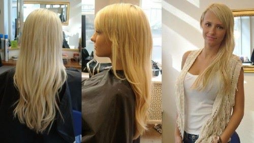 Paulina Danielsson, Paow, med en ny hårförlängning på Raw Hair